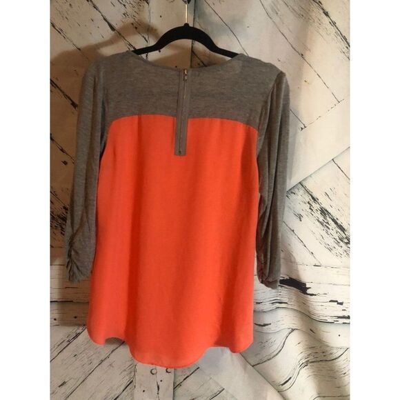 Maurices size medium M orange baseball blouse - Picture 3 of 4